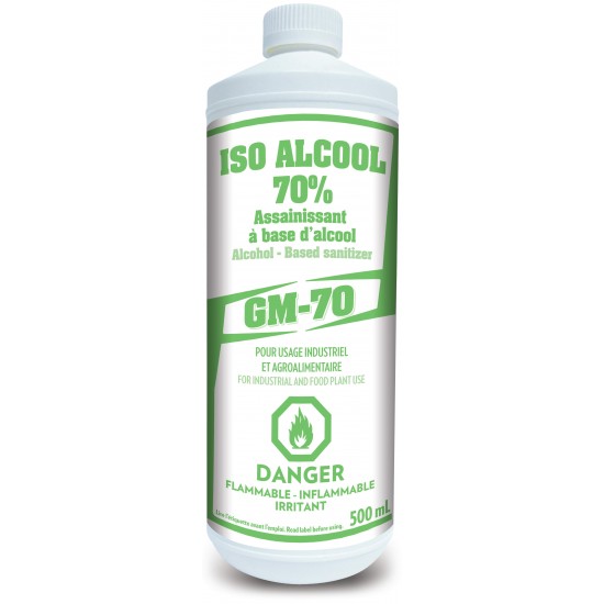 GM-70 - ISO ALCOOL 70% - 500ml